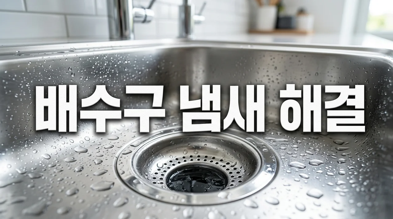 배수구 냄새 없애는 법: 싱크대 하수구 악취 제거 및 차단 꿀팁 5가지