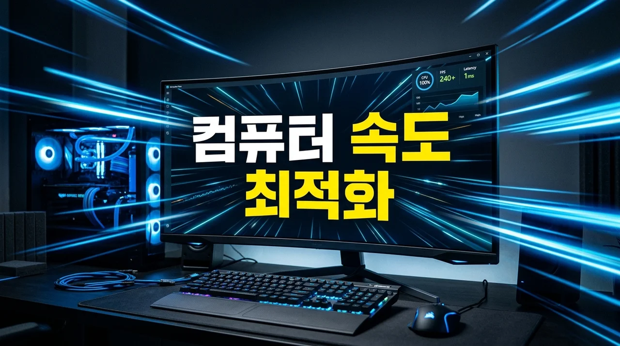 컴퓨터 느려졌을때 10분 만에 해결하는 PC 최적화 및 속도 향상 방법
