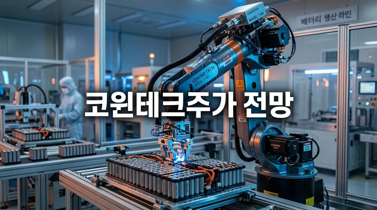 코윈테크주가 전망, 2차전지 자동화 핵심 기술력으로 반등할까?