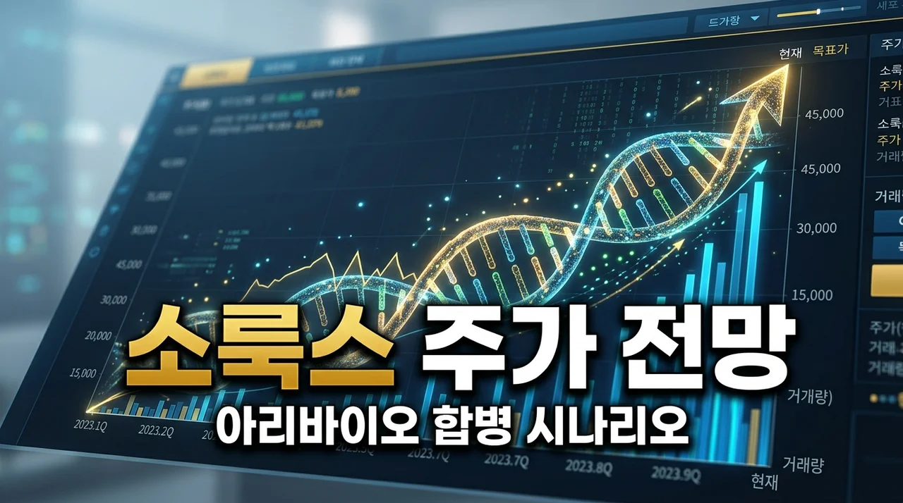 소룩스 주가 전망 및 아리바이오 합병 총정리: 2026년 임상 결과는?