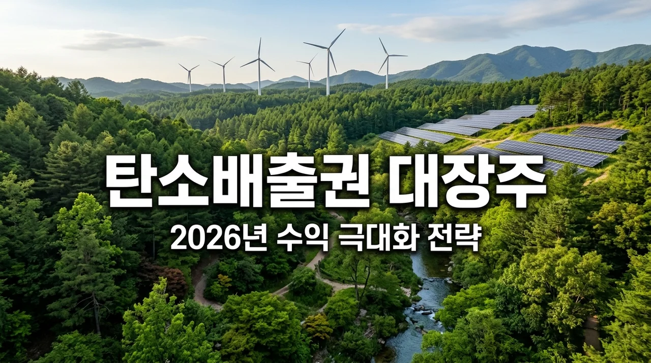 탄소배출권 관련주 TOP 5 및 ETF 전망: 제4차 거래제 수혜주 완벽 정리