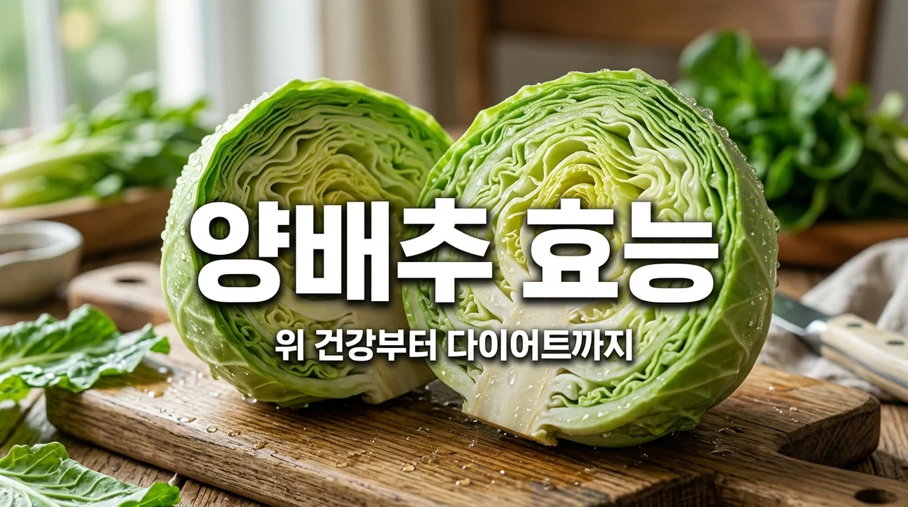 양배추효능 7가지, 위장부터 다이어트까지 완벽 정리!