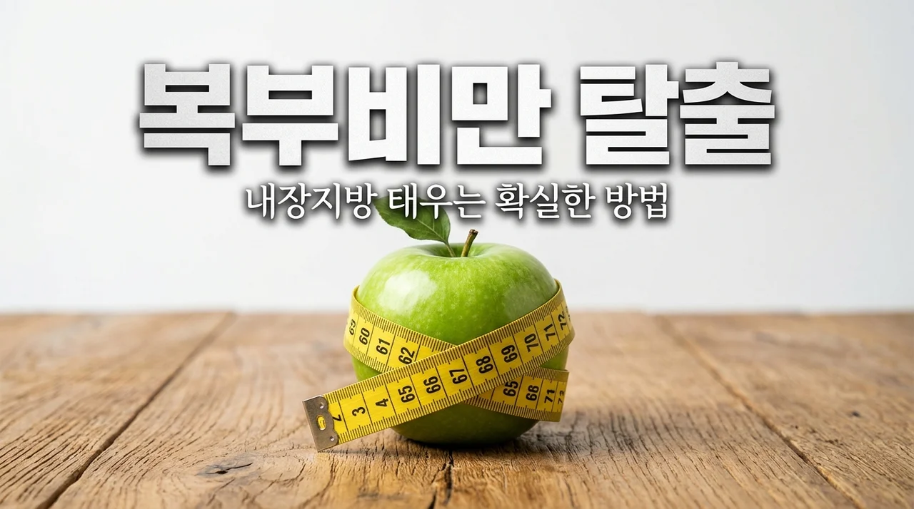 복부비만 빼는 법 5가지, 내장지방 확실히 잡는 식단과 운동 가이드