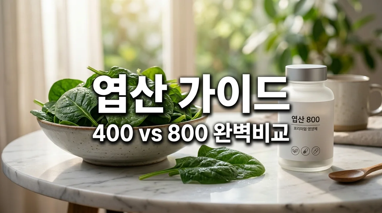 엽산 400 800 차이와 활성엽산 선택 가이드 | 임신 준비 필수 영양제 총정리