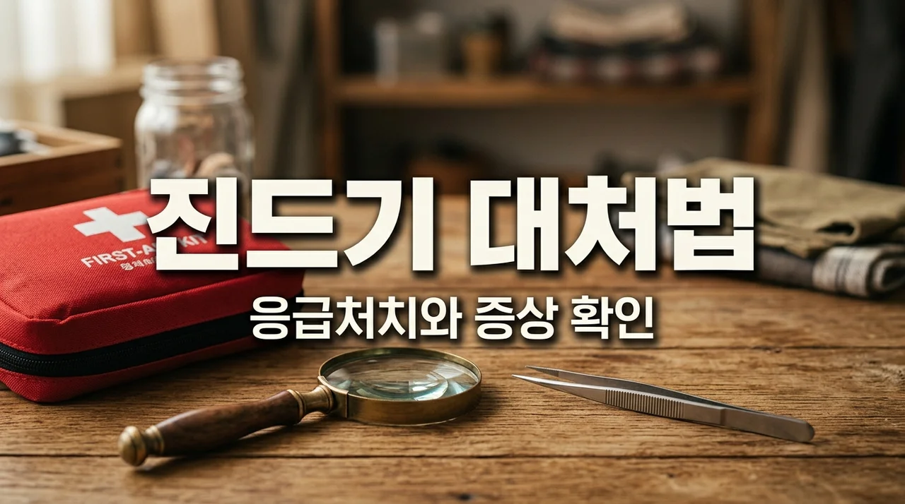 진드기 물렸을 때 응급처치 대처법 (증상, 약, 제거 방법 총정리)