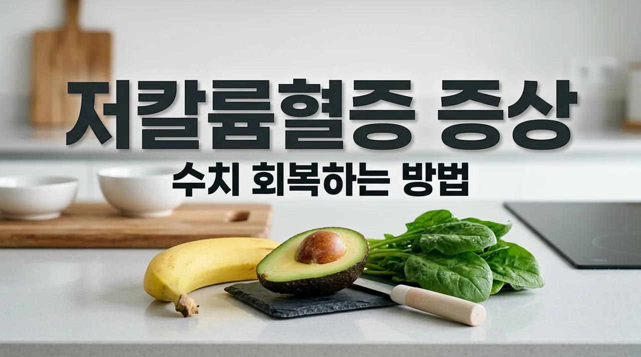 저칼륨혈증 증상 원인 5가지와 수치 회복 돕는 음식 가이드