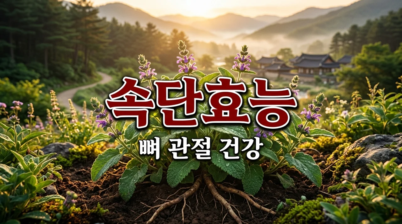 속단효능 완벽 정리: 관절, 뼈 건강부터 부작용, 먹는 법까지