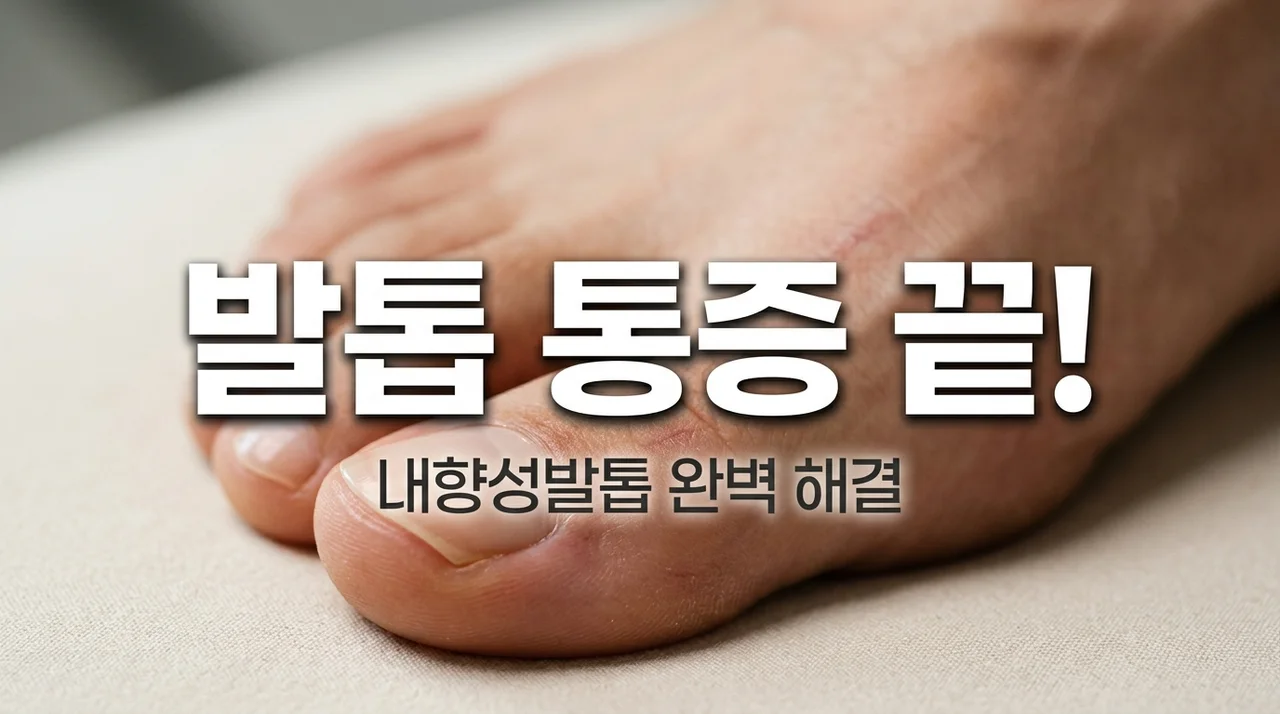 내향성발톱 통증, 원인부터 자가 관리 및 병원 치료까지 완벽 가이드