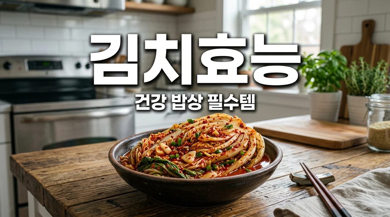 김치효능: 한국인의 밥상 필수템! 놀라운 건강 효과와 섭취 팁