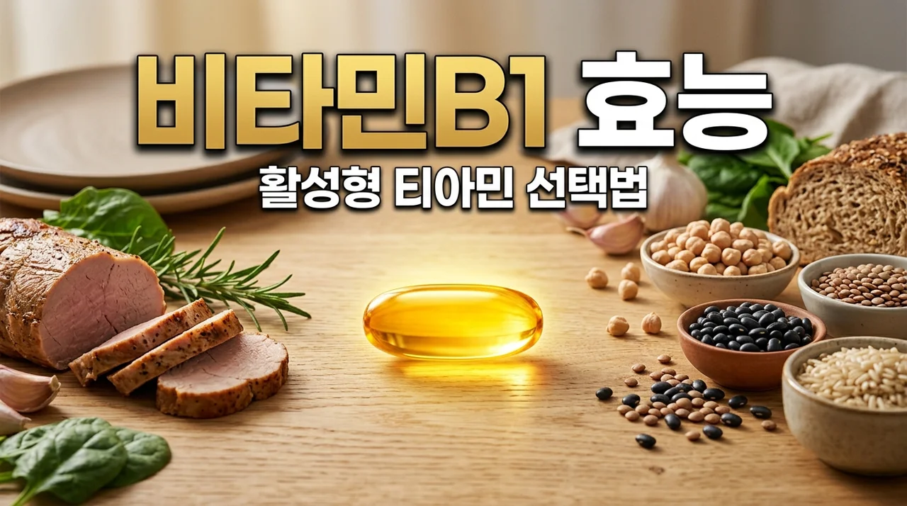 비타민B1 효능 5가지와 활성형 티아민 고르는 법 (피로 해소 비법)