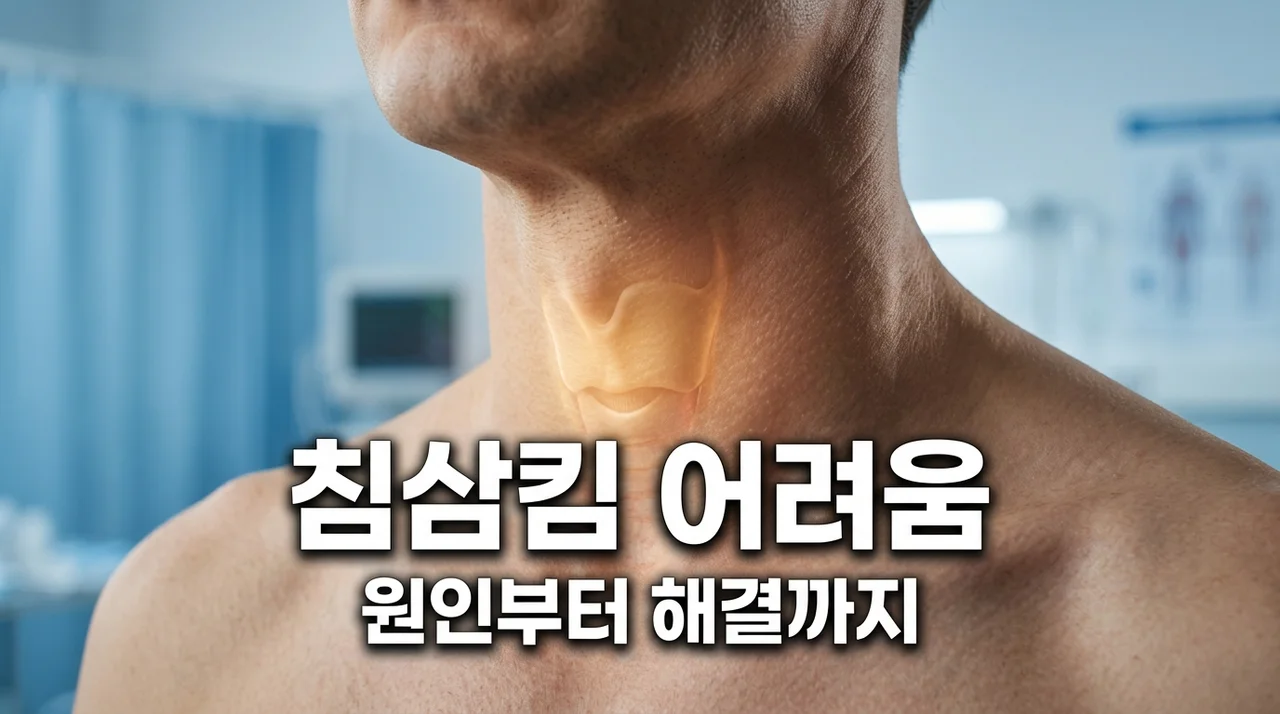 침 삼키기 어려움 원인 5가지와 해결법: 역류성 식도염부터 턱관절까지