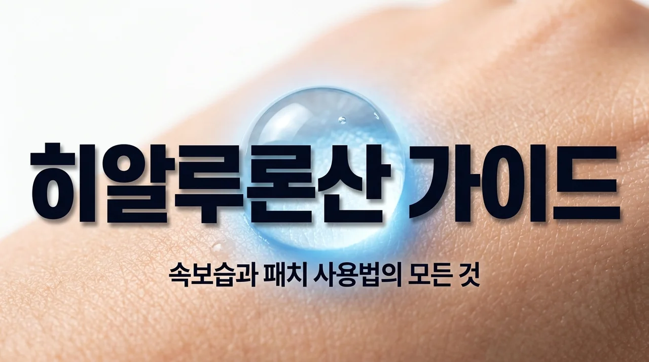 히알루론산 효능 5가지와 부작용 및 패치 사용법 완벽 가이드