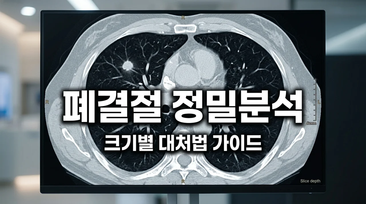 고립성폐결절 크기별 위험도와 대처법, 8mm 넘으면 폐암일까?