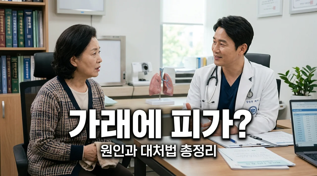 가래피 원인과 대처법 | 목에서 피가 섞여 나올 때 꼭 확인해야 할 5가지