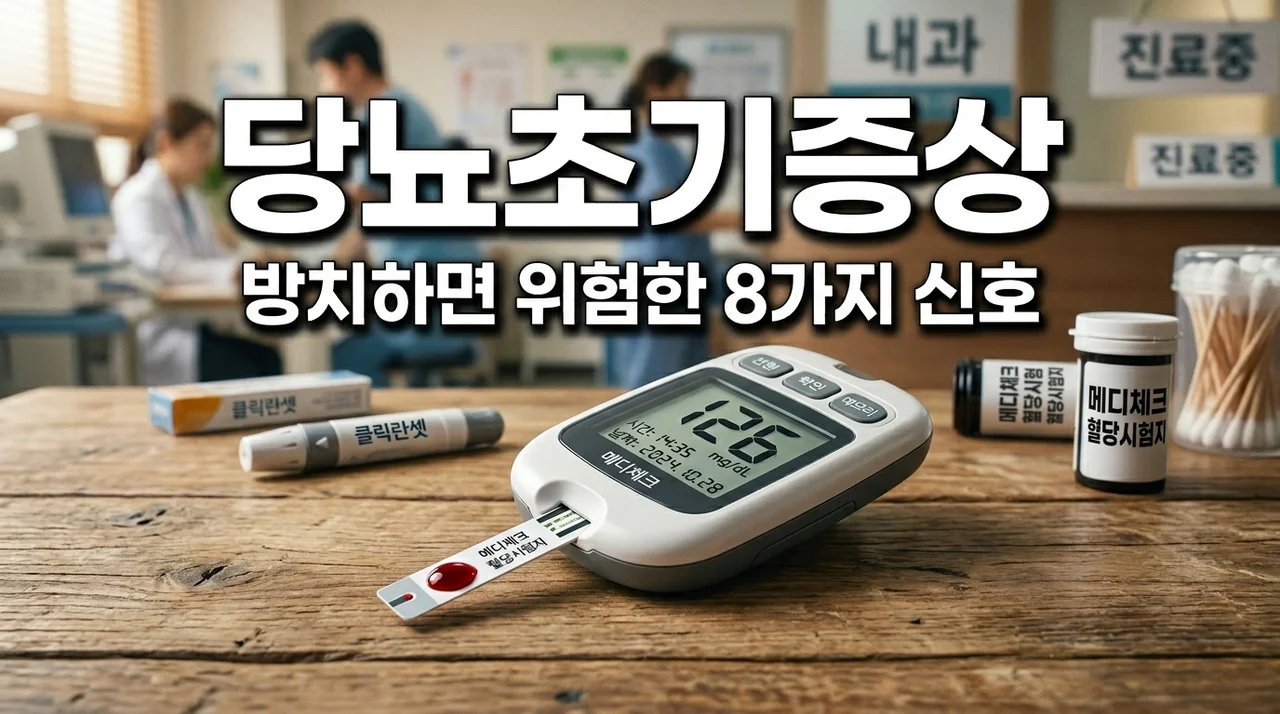 당뇨초기증상 8가지와 관리법: 공복혈당 수치 및 자가진단 가이드
