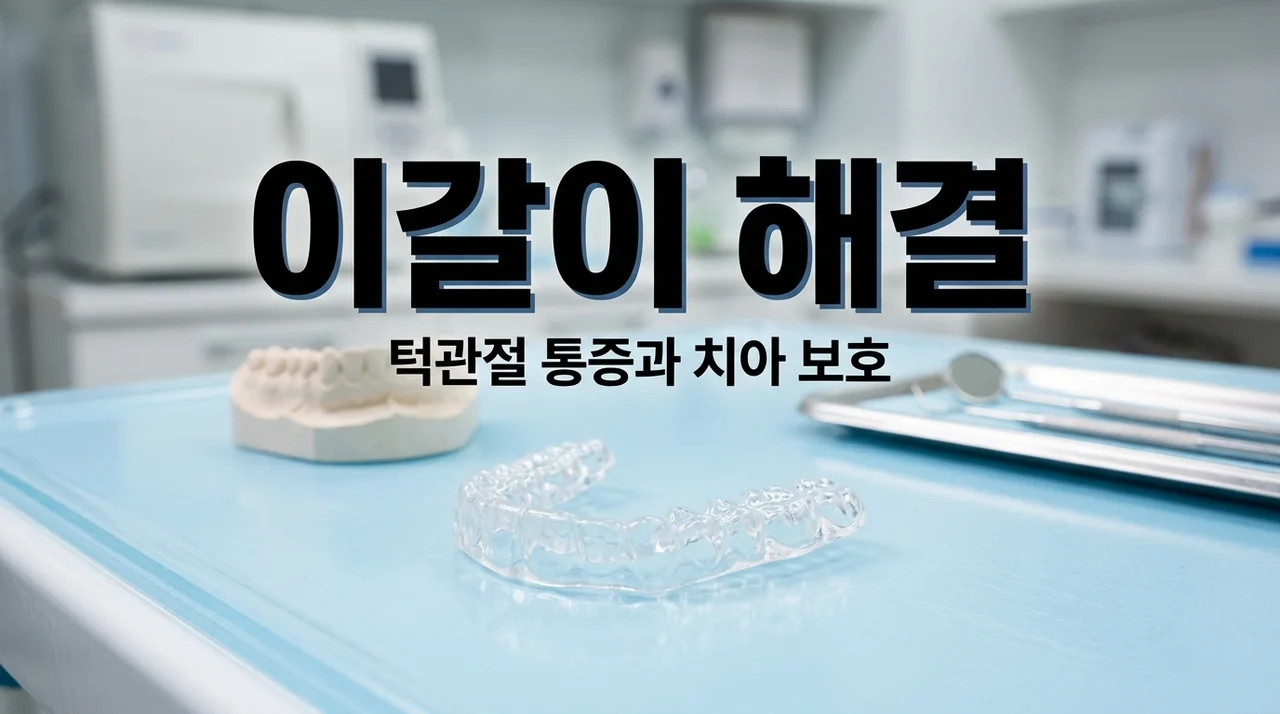 이갈이 방치하면 턱관절 장애까지? 원인부터 마우스피스 효과까지 완벽 정리