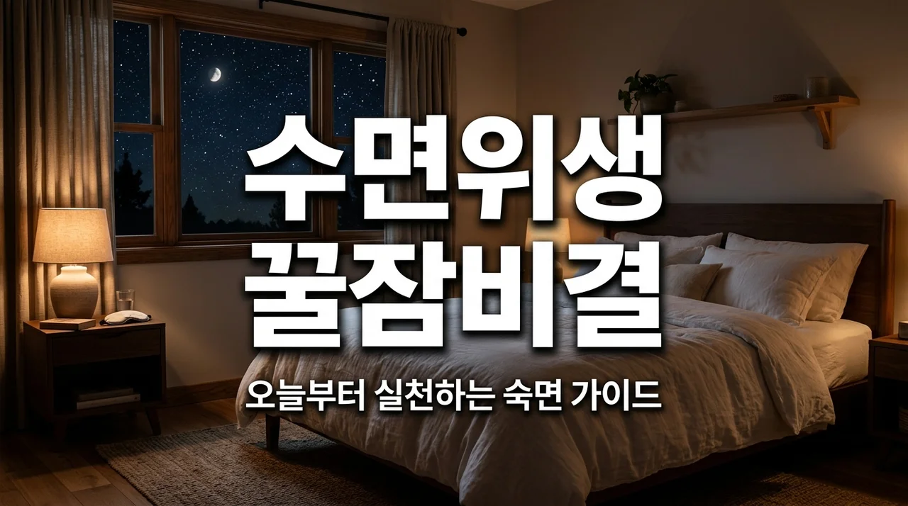 수면위생 가이드: 불면증 극복하고 꿀잠 자는 7가지 생활 수칙