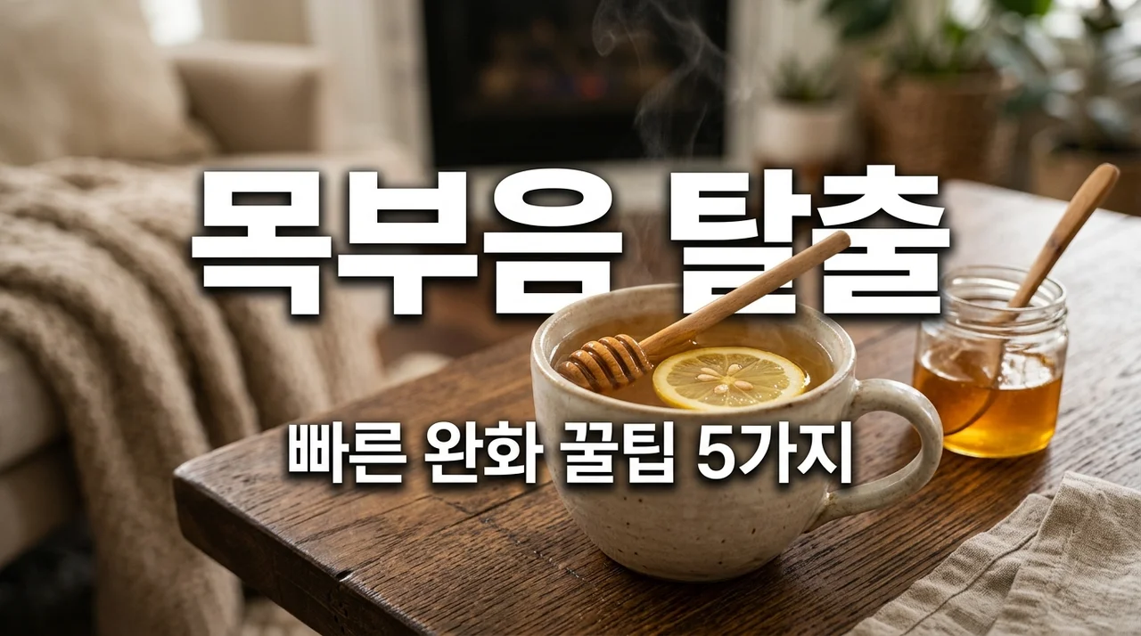 목부음 원인 5가지와 빠르게 가라앉히는 인후통 완화 꿀팁