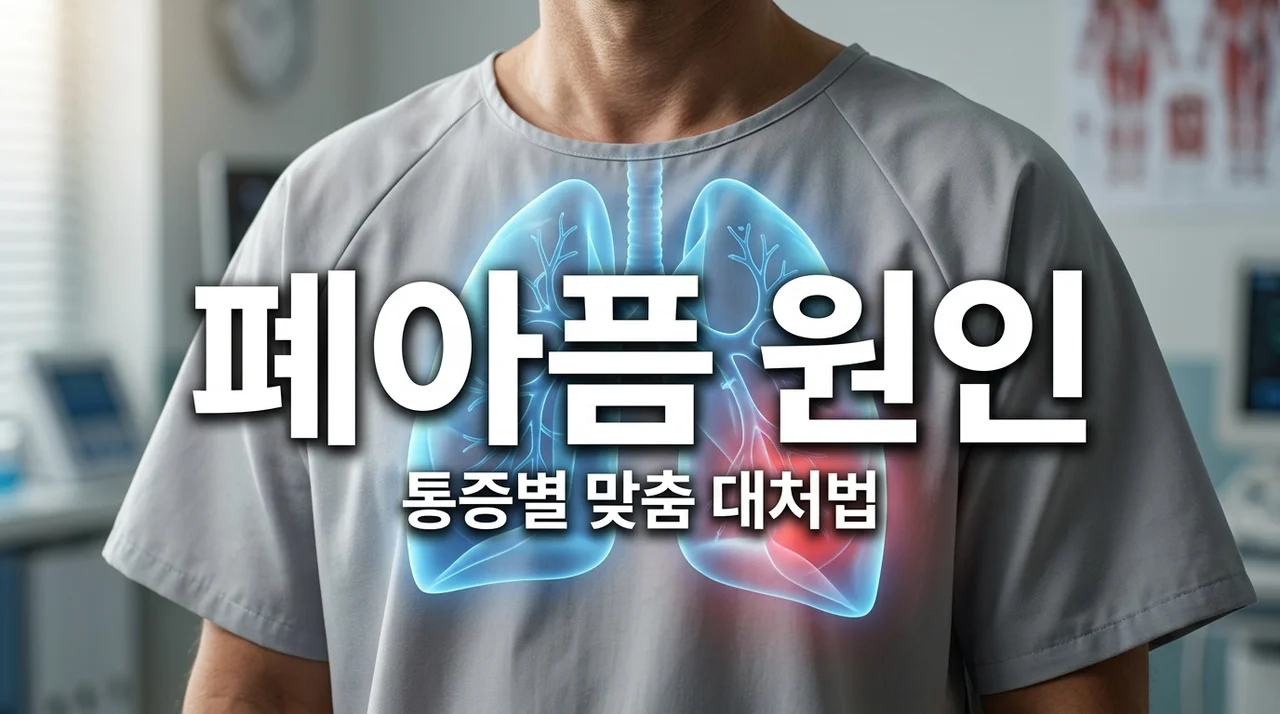 폐아픔 원인 5가지와 콕콕 쑤시는 흉통 증상별 대처법
