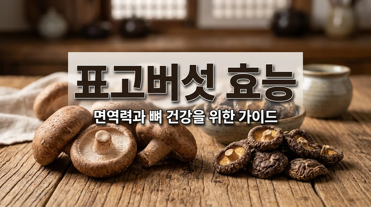 표고버섯 효능 7가지와 부작용 및 보관법 총정리 | 면역력·골다공증 예방