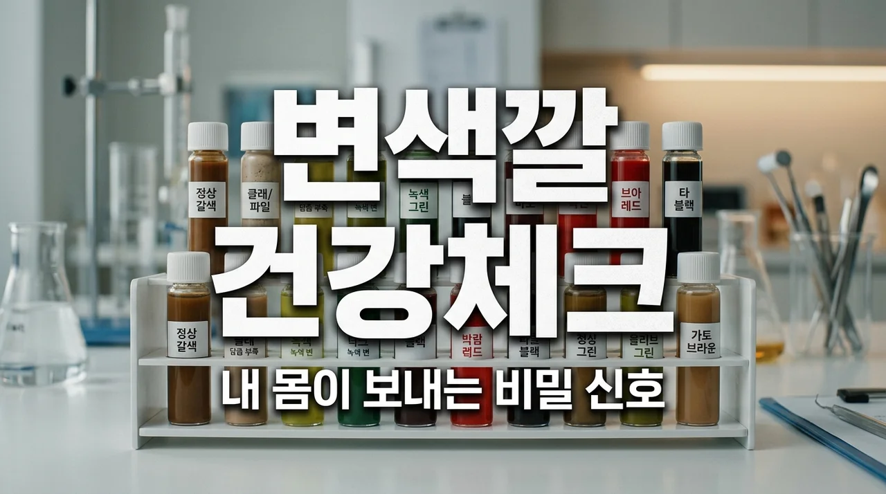 변색깔 건강 신호등! 초록색 검은색 노란색 원인과 대처법 총정리