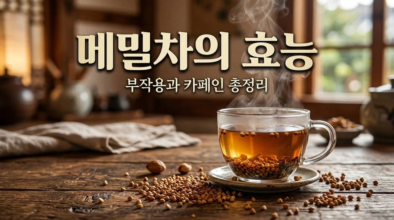 메밀차효능 7가지와 부작용 | 카페인 걱정 없이 물 대신 마셔도 될까?