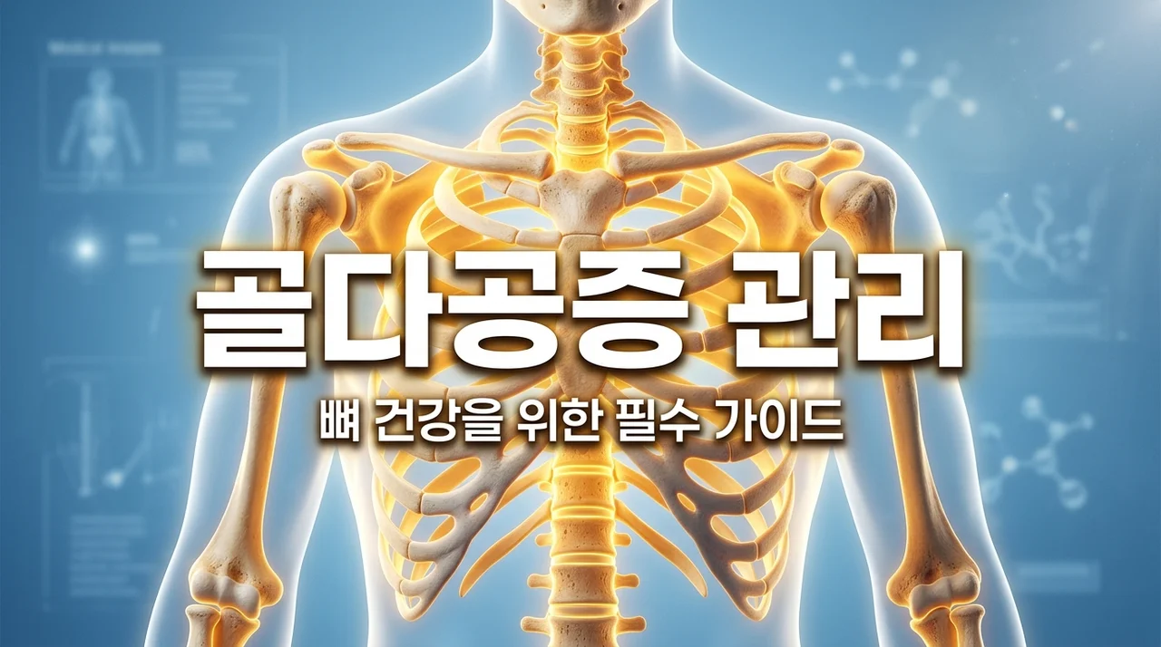 골다공증 증상 및 T-score 수치 총정리, 뼈 건강 지키는 법