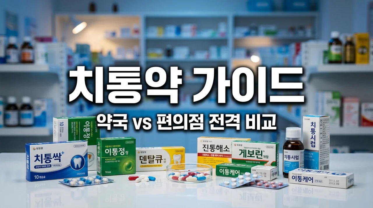 치통약 추천 및 약국 편의점 진통제 효과 비교 (완벽 정리)