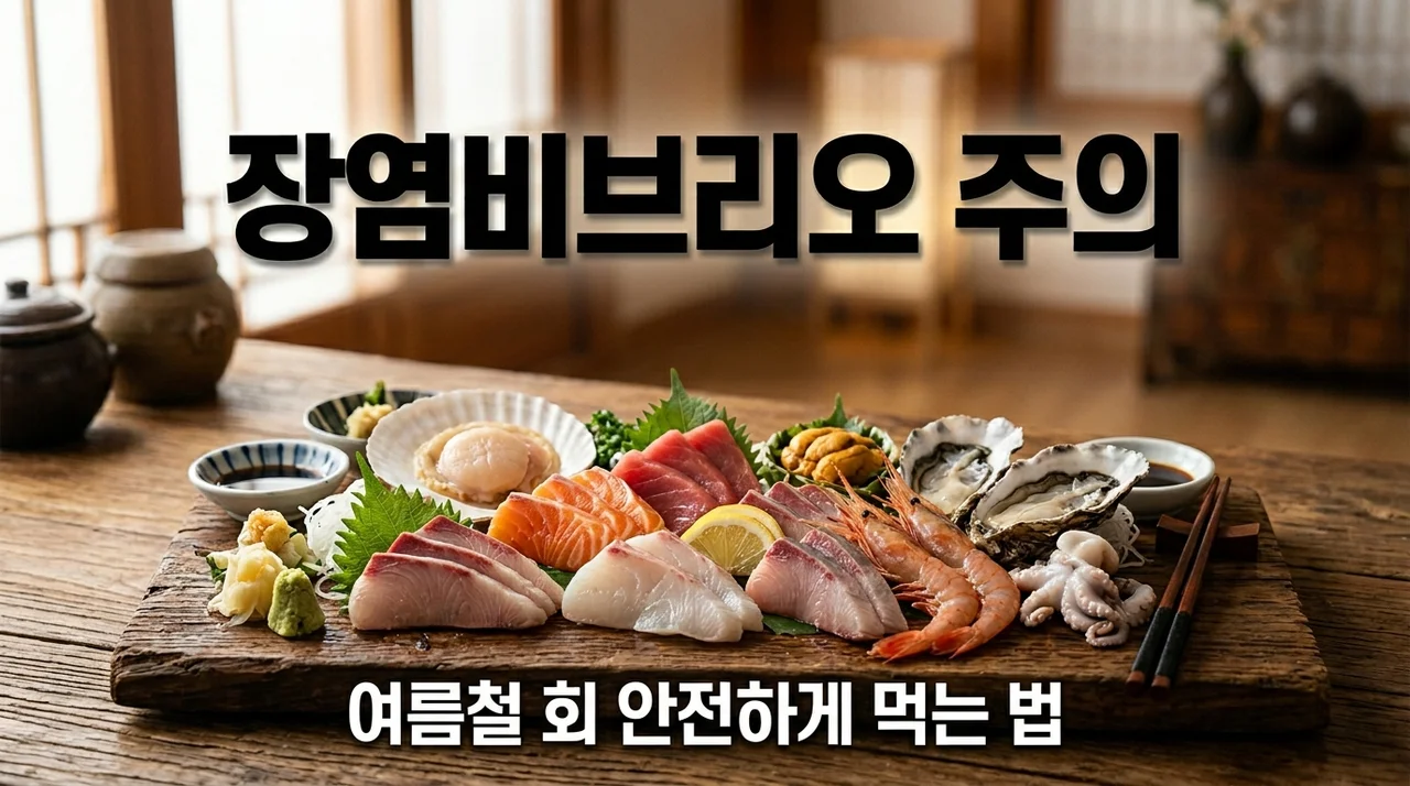 장염비브리오 증상과 예방법, 여름철 회 먹기 전 꼭 확인하세요