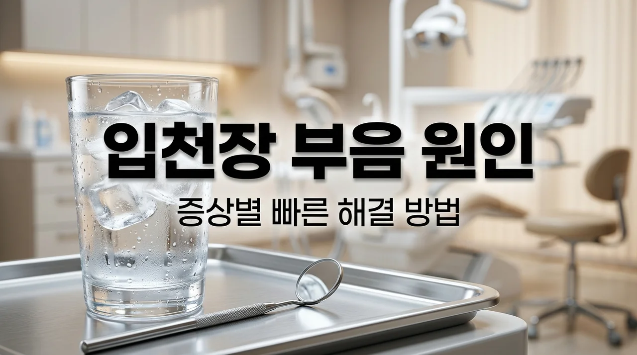 입천장 부음 원인 7가지와 증상별 치료법 총정리 (입천장 염증 통증 완화)