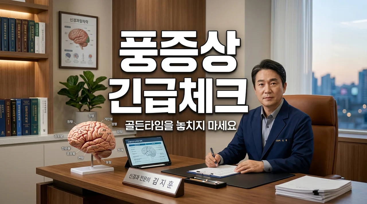 풍증상 6가지 주요 신호와 골든타임 사수하는 대처법 (뇌졸중 전조증상)