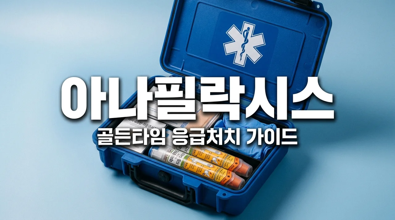 아나필락시스 쇼크 증상 및 응급처치 에피네프린 사용법 골든타임 사수하기