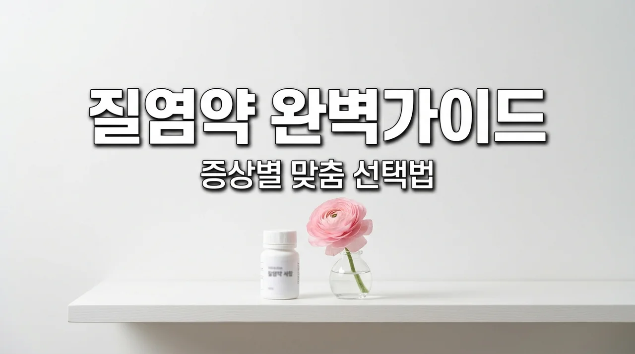 질염약 종류 및 증상별 선택 가이드 | 약국용 vs 처방용 완벽 비교