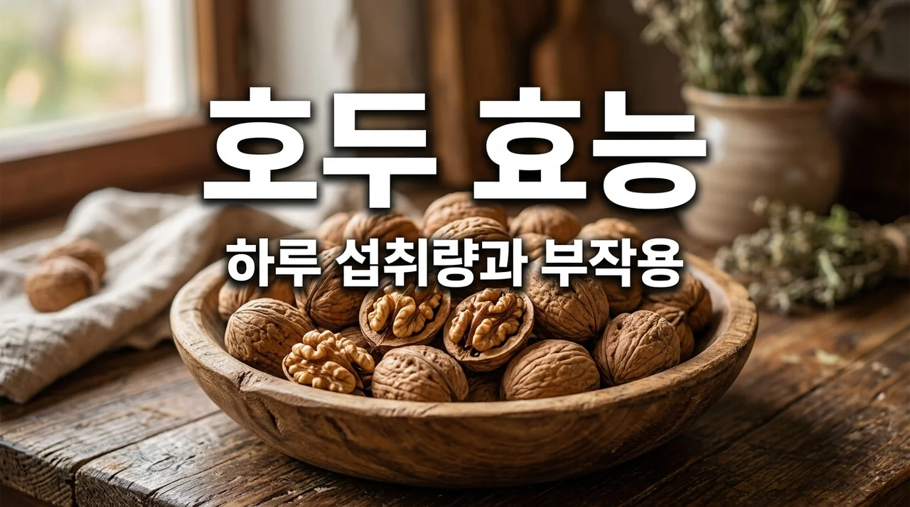 호두 효능 7가지와 하루 섭취량 부작용 | 건강을 위한 완벽 가이드