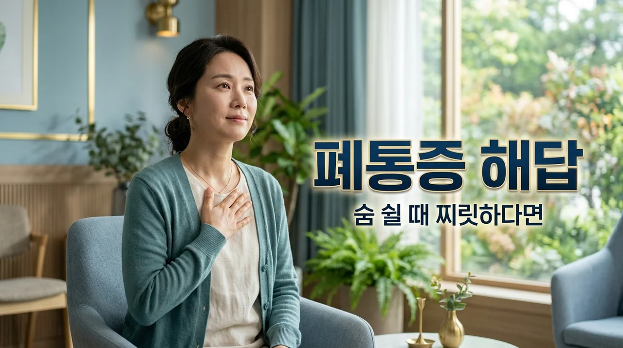 폐통증 숨 쉴 때 찌릿? 원인부터 병원 신호까지 완벽 가이드