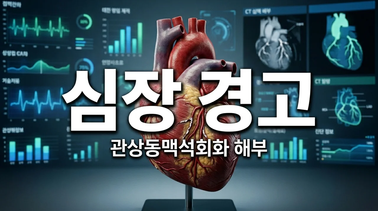관상동맥석회화: 원인, 증상, 검사, 치료 및 예방 완벽 가이드